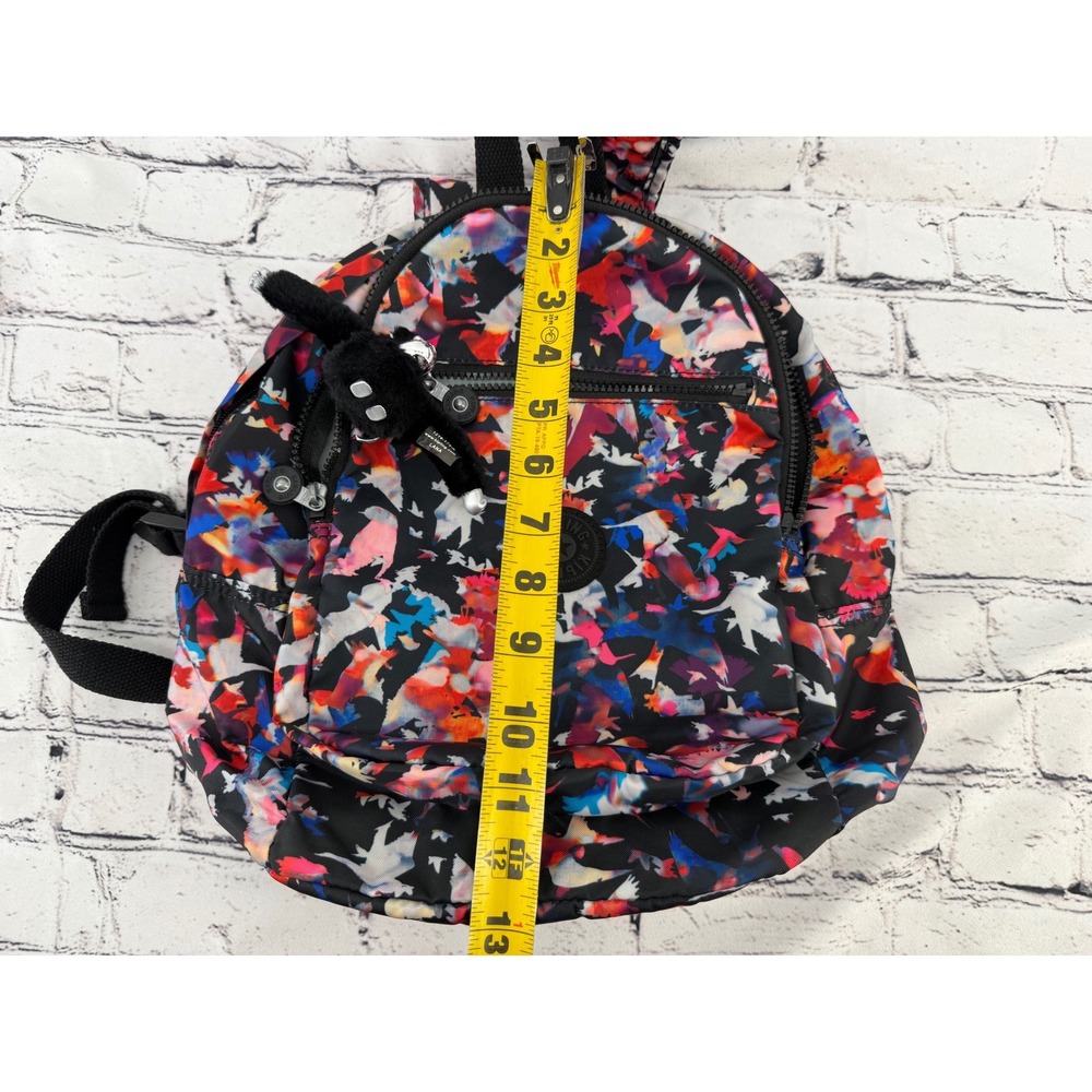 Kipling Seoul Small Backpack Black Multicolor Hum… - image 6